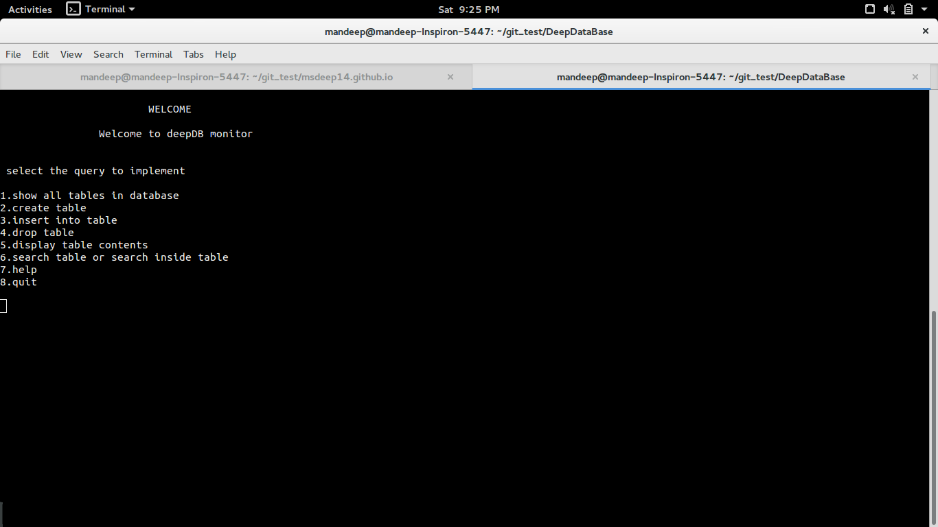start deepdb monitor
